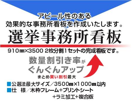 選挙事務所看板